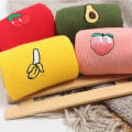 Funny cute banana cherry avocado fruit pattern women girl cotton loose Crew Socks